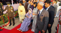 Khaleda Zia joins Armed Forces Day reception 