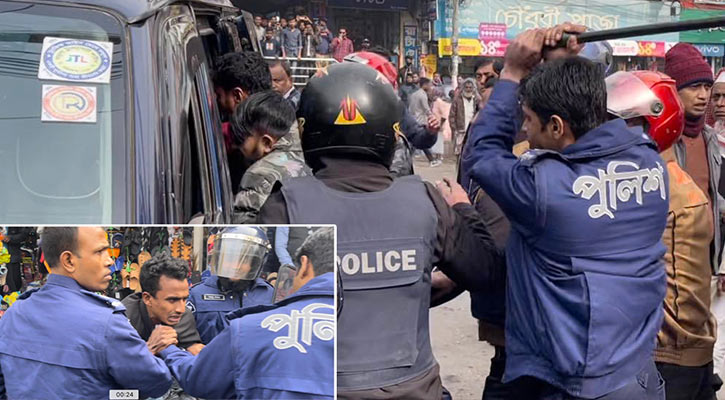 ফেনীতে ছাত্রদলের বিক্ষোভ মিছিলে পুলিশের লাঠিচার্জ, আটক ৩