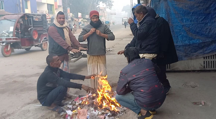 তেঁতুলিয়ায় তাপমাত্রা ৬ ডিগ্রির ঘরে