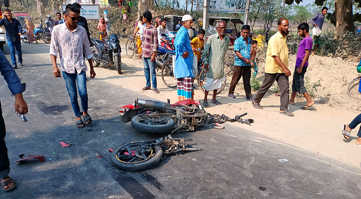 ঠাকুরগাঁওয়ে বাসের ধাক্কায় বাইকার নিহত