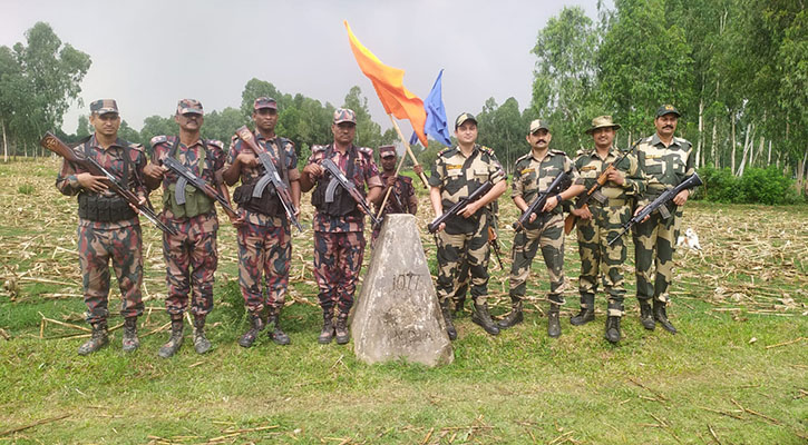 বন্যহাতি ঠেকাতে বিজিবি-বিএসএফ পতাকা বৈঠক