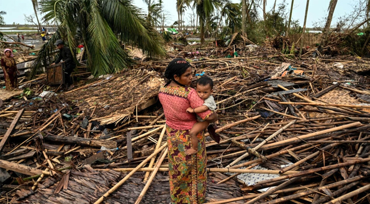 মোখায় মিয়ানমারে মৃত্যুর নতুন সংখ্যা জানাল জান্তা