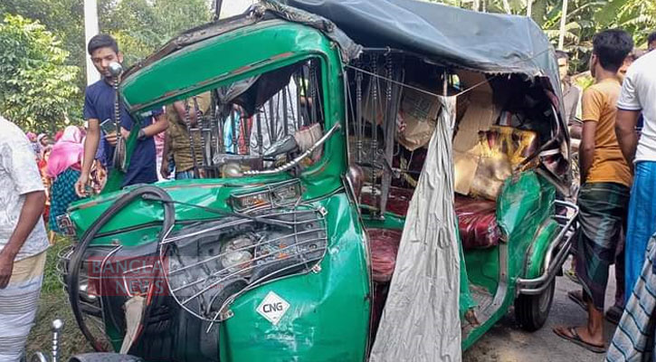 ফুলবাড়ীতে ট্রাকের ধাক্কায় প্রাণ গেল ইজিবাইকচালকের 