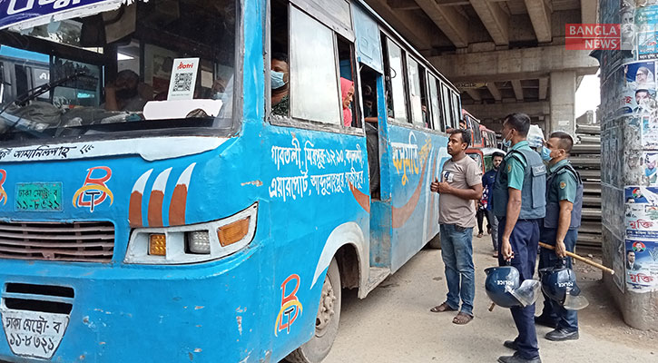 ঢাকার প্রবেশমুখ আব্দুল্লাহপুরে চলছে কঠোর তল্লাশি