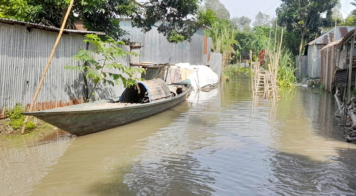 সিরাজগঞ্জে যমুনার পানি বিপৎসীমা ছুঁই ছুঁই, চরাঞ্চল প্লাবিত