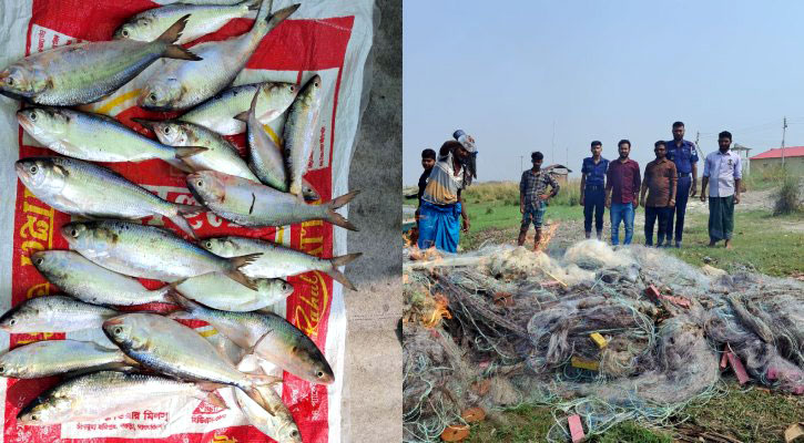 শিবচরের পদ্মা নদী থেকে ৪ জেলে আটক