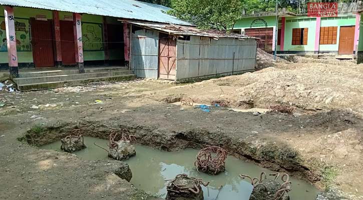 স্কুল ভবন নির্মাণে বিদ্যুৎ ব্যবহারে বাধা দেওয়ার অভিযোগ