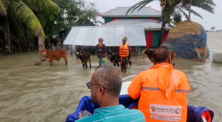 ঘূর্ণিঝড় রিমাল: ভোলার উপকূলের অর্ধলাখ মানুষ আশ্রয়কেন্দ্রে, নিম্নাঞ্চল প্লাবিত