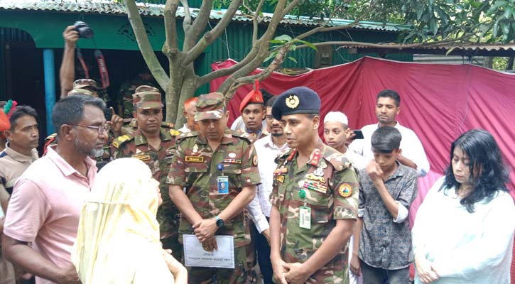 ছাত্র আন্দোলনে নিহত সিহাবের পরিবারের পাশে বিএনসিসির মহাপরিচালক